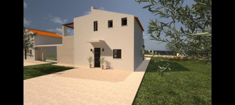 Maleme Kreta, Maleme: Ruhige zweistöckige Villa mit Meerblick zu verkaufen Haus kaufen